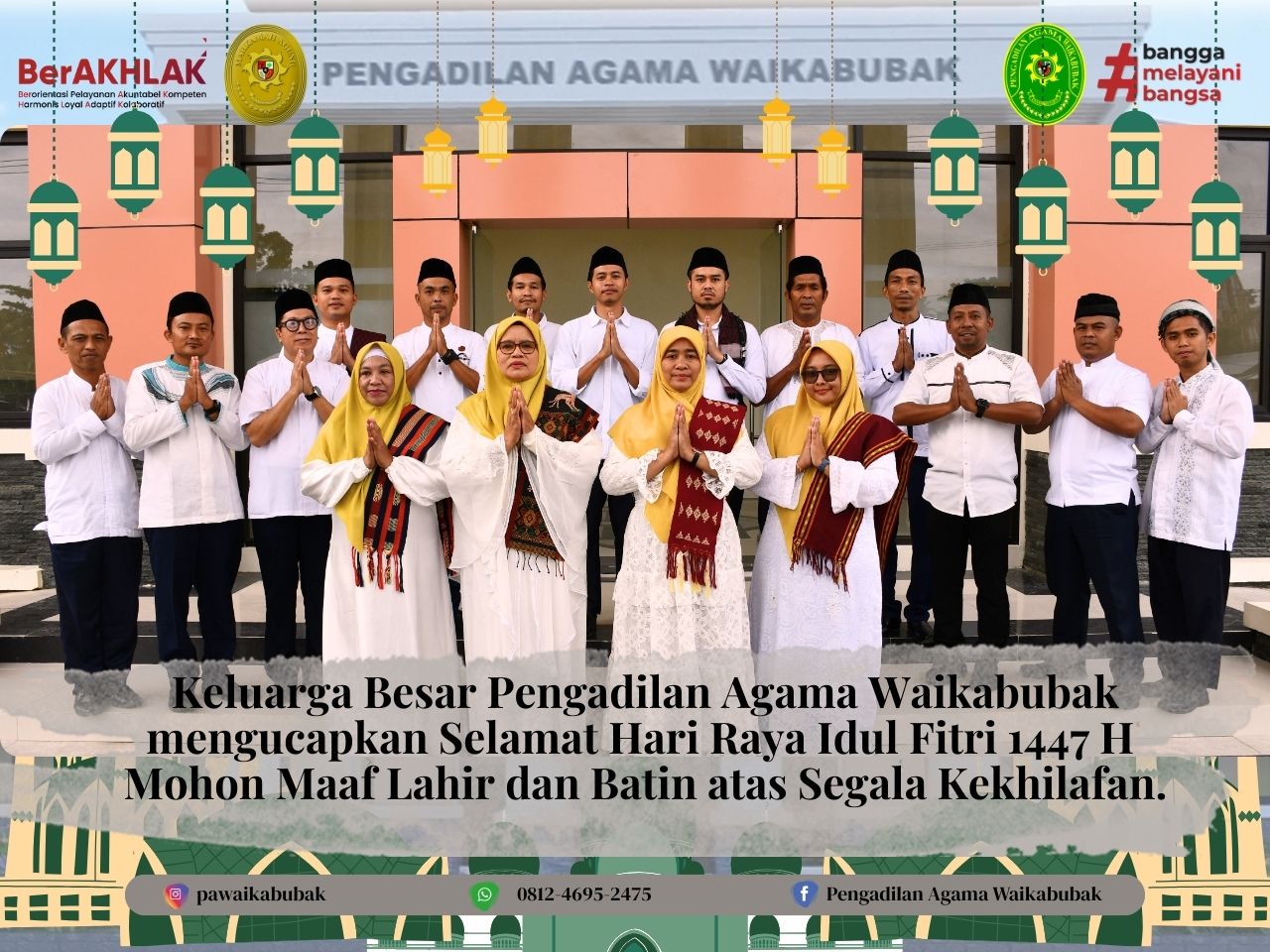 Idul Fitri 1447 H: Keluarga Besar PA Waikabubak Perkuat Silaturahmi dan Komitmen Pelayanan Berintegritas